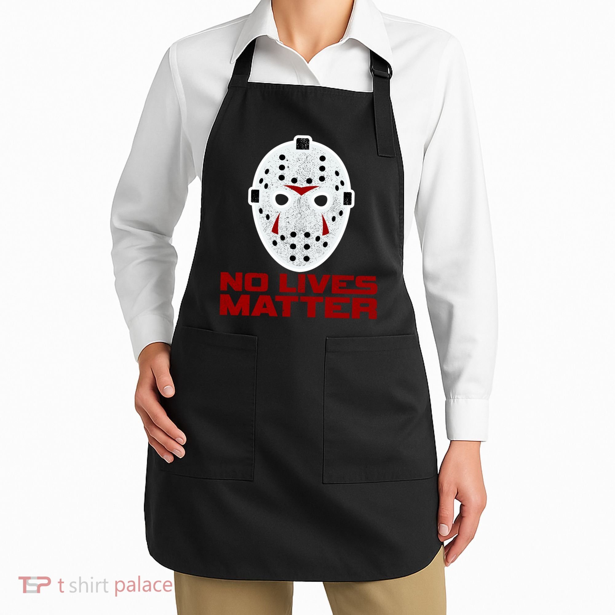 No Lives Matter Scary Halloween Mask Apron