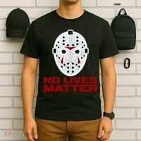 No Lives Matter Scary Halloween Mask T-Shirt thumb 6