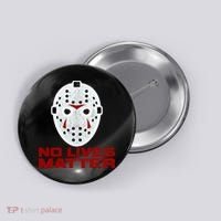 No Lives Matter Scary Halloween Mask Button thumb 0
