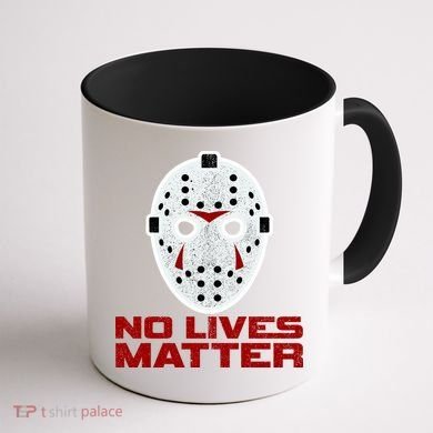 No Lives Matter Scary Halloween Mask Coffee Mug back