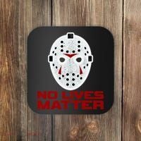 No Lives Matter Scary Halloween Mask Coaster thumb 0