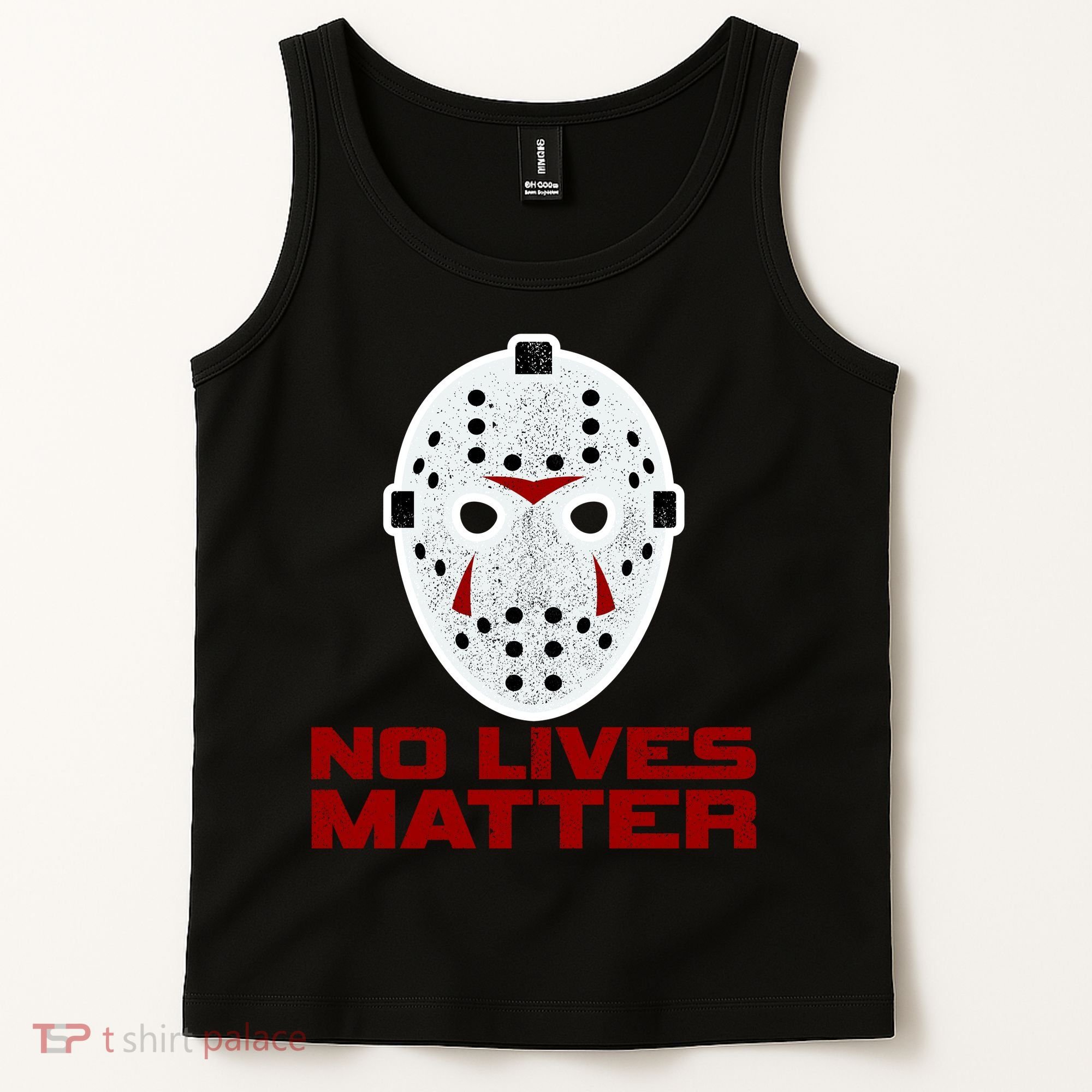 No Lives Matter Scary Halloween Mask Tank Top