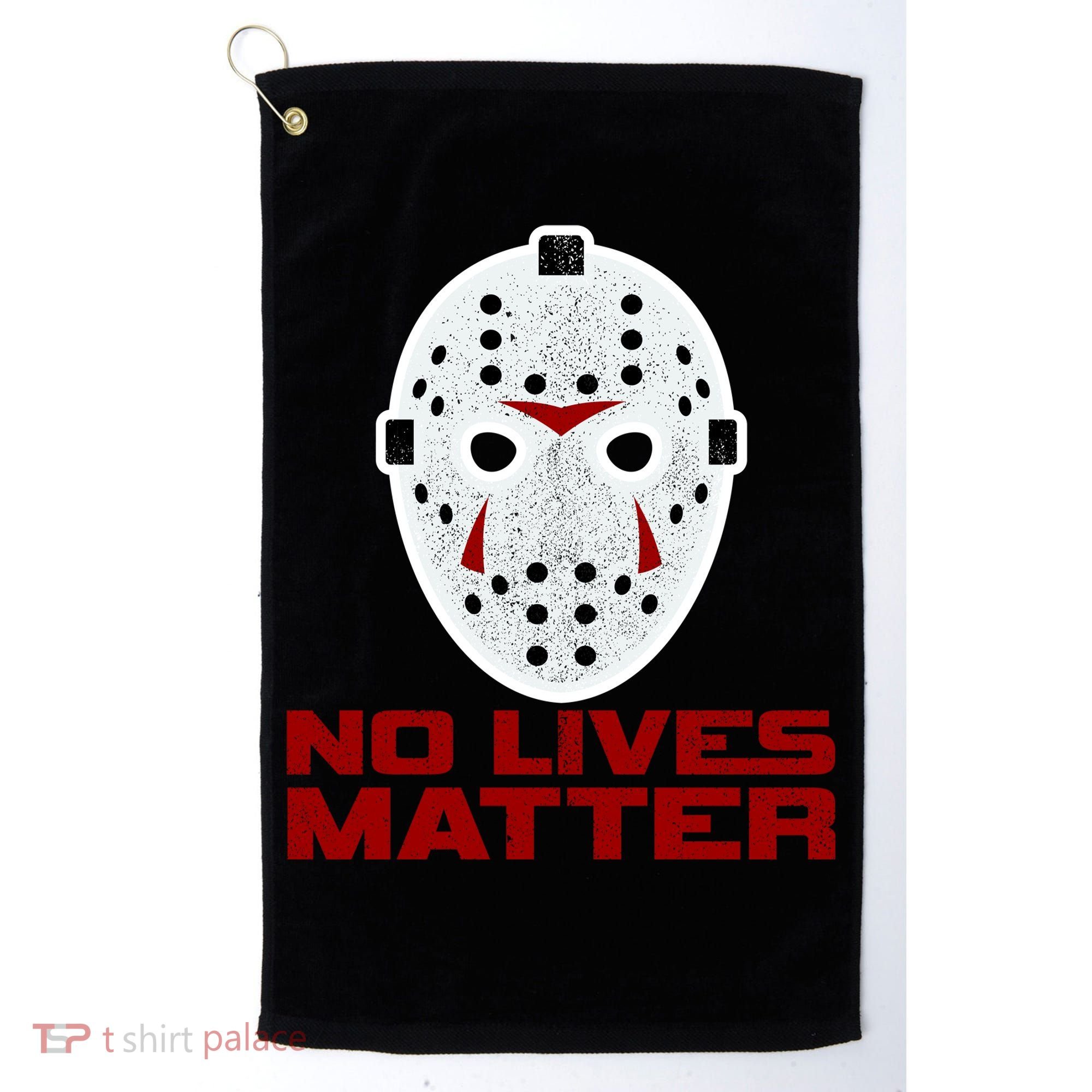 No Lives Matter Scary Halloween Mask Golf Towel
