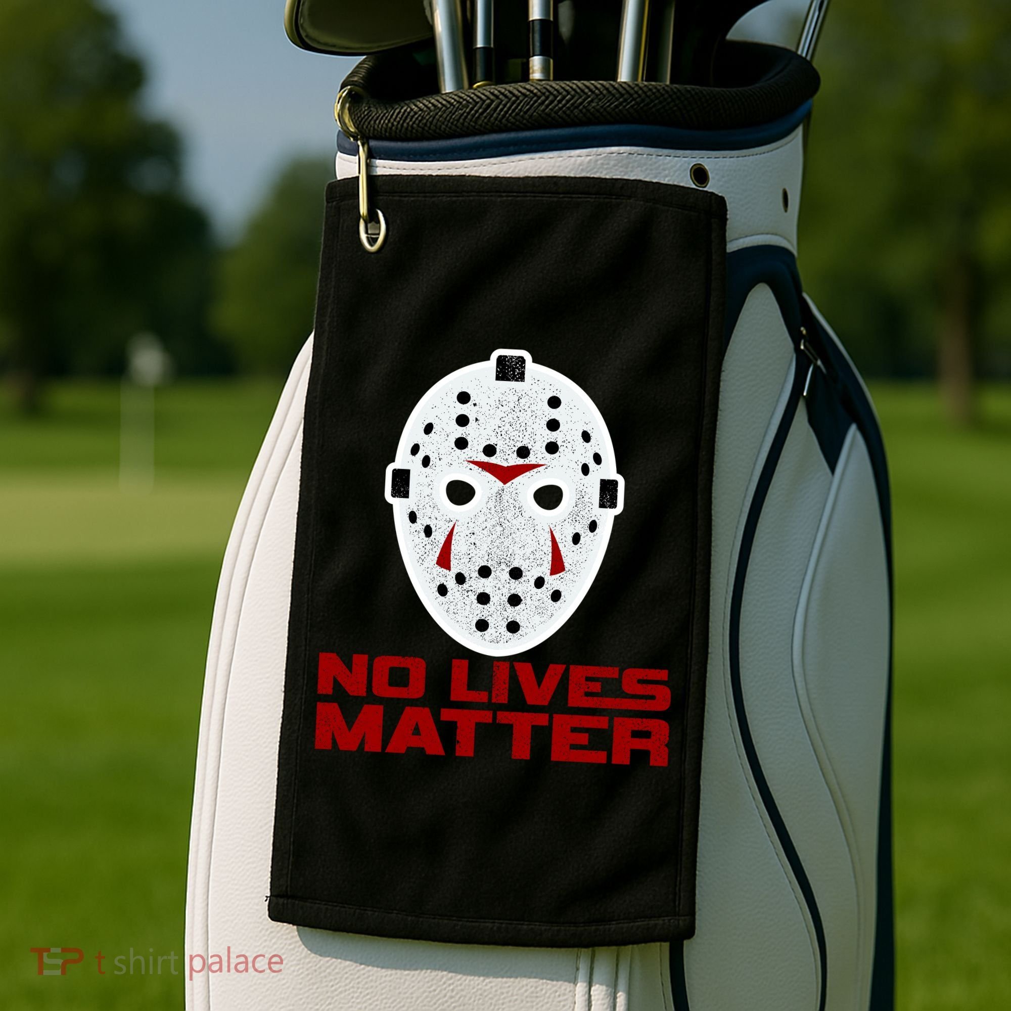 No Lives Matter Scary Halloween Mask Golf Towel