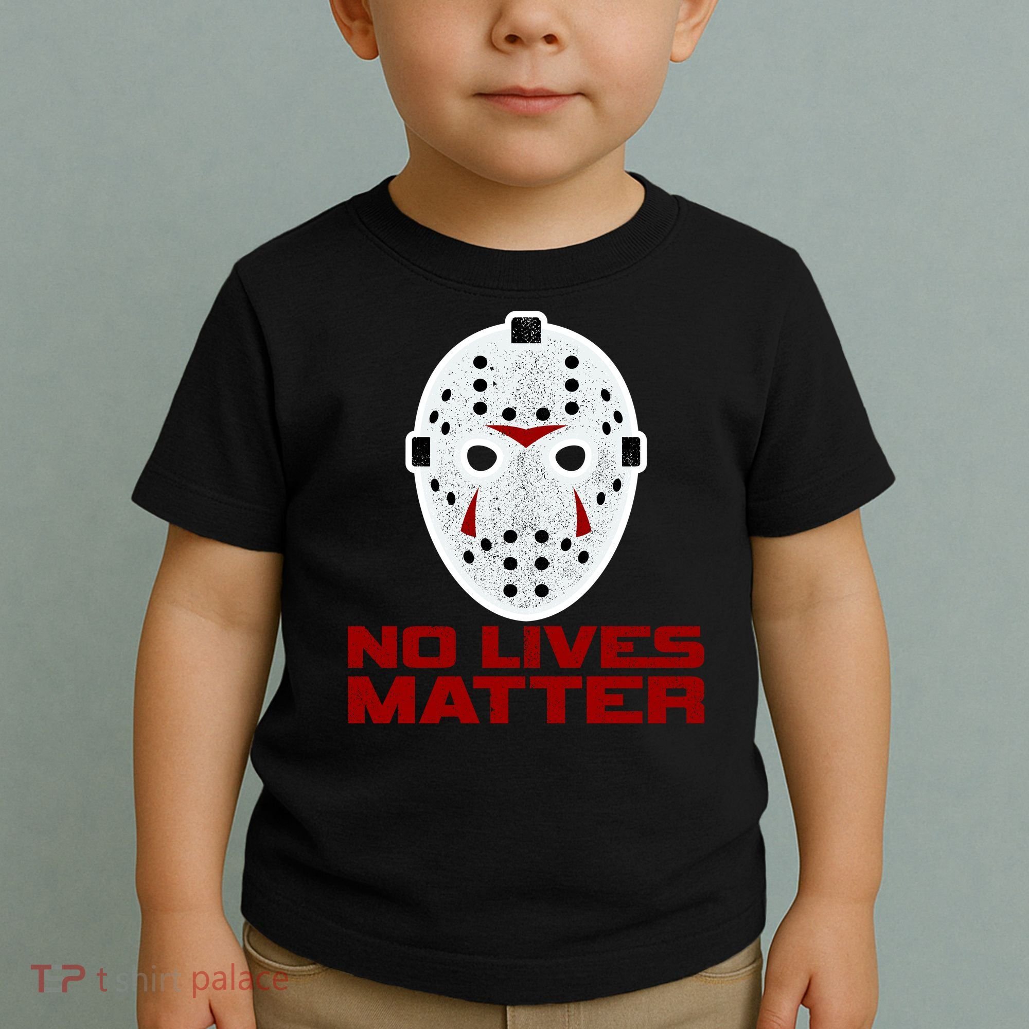 No Lives Matter Scary Halloween Mask Toddler T-Shirt