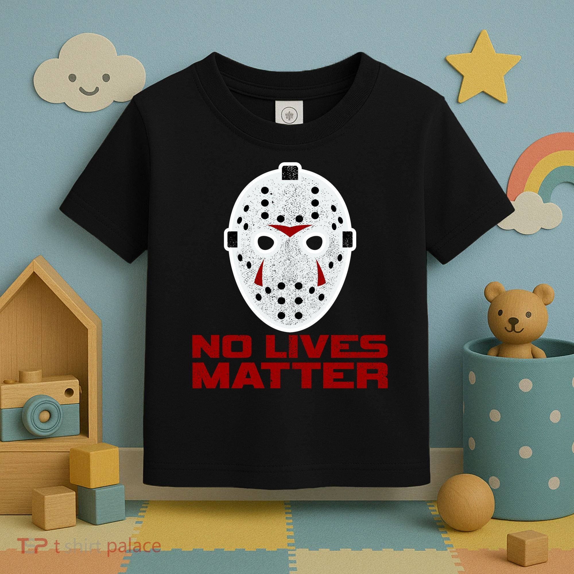 No Lives Matter Scary Halloween Mask Toddler T-Shirt