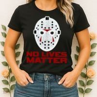 No Lives Matter Scary Halloween Mask Women's T-Shirt thumb 2
