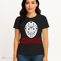 No Lives Matter Scary Halloween Mask Women's T-Shirt thumb 4
