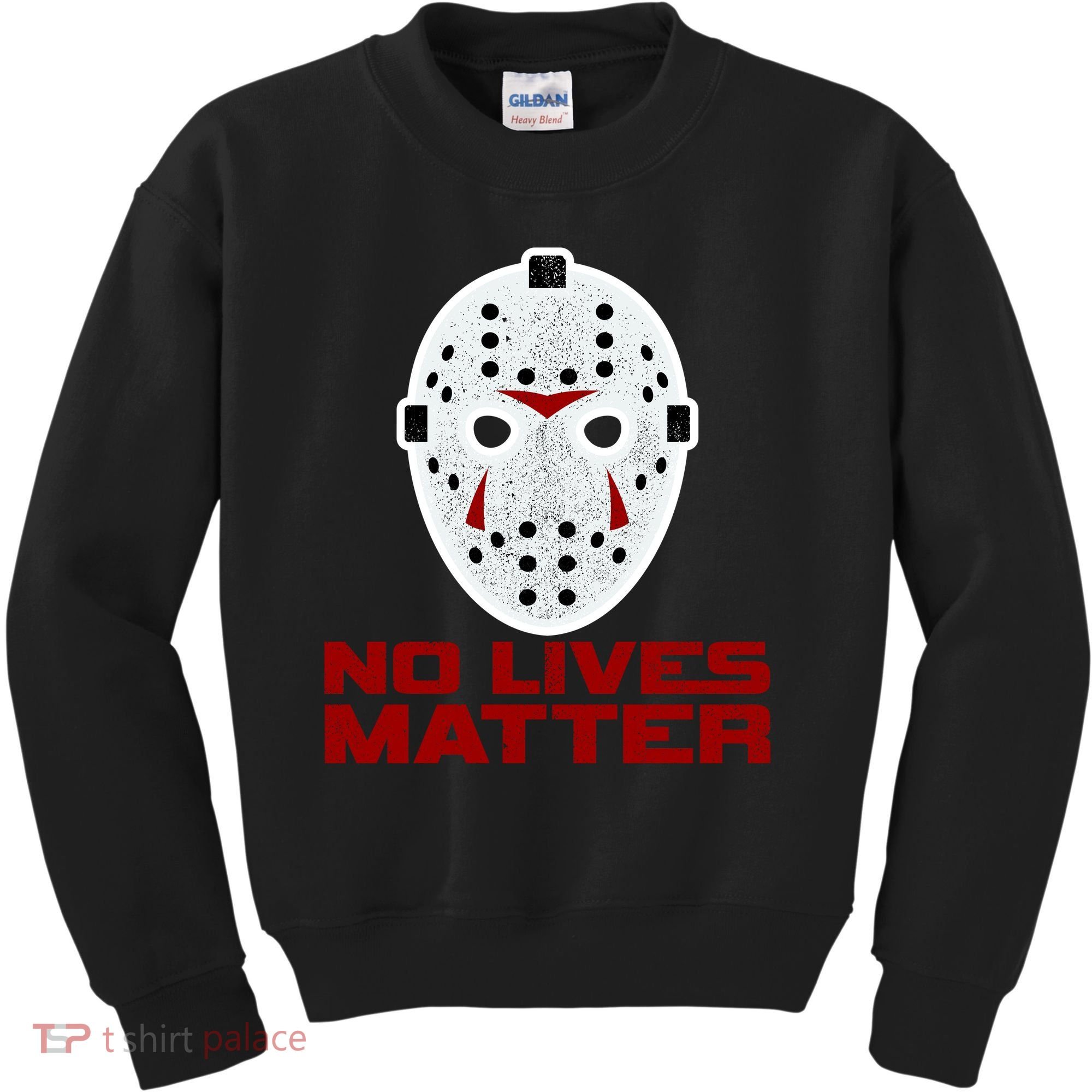 No Lives Matter Scary Halloween Mask Kids Sweatshirt