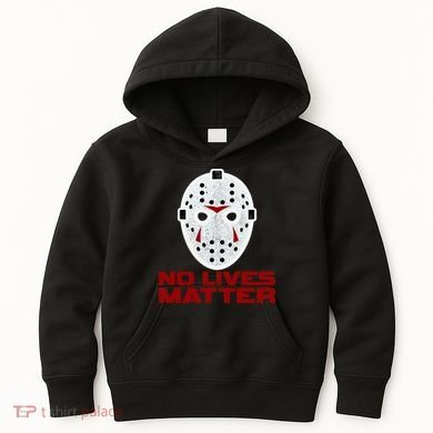 No Lives Matter Scary Halloween Mask Kids Hoodie