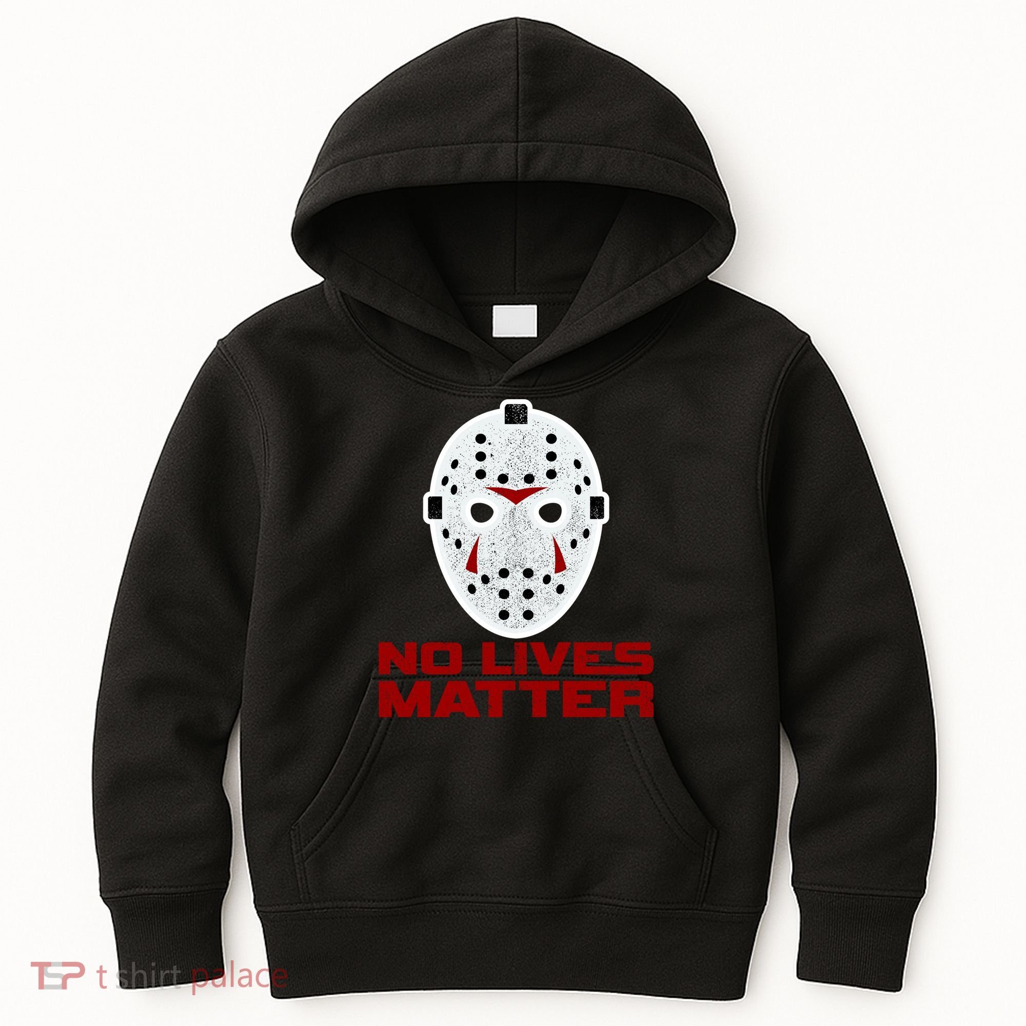 No Lives Matter Scary Halloween Mask Kids Hoodie