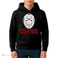No Lives Matter Scary Halloween Mask Kids Hoodie thumb 4