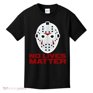 No Lives Matter Scary Halloween Mask Kids T-Shirt
