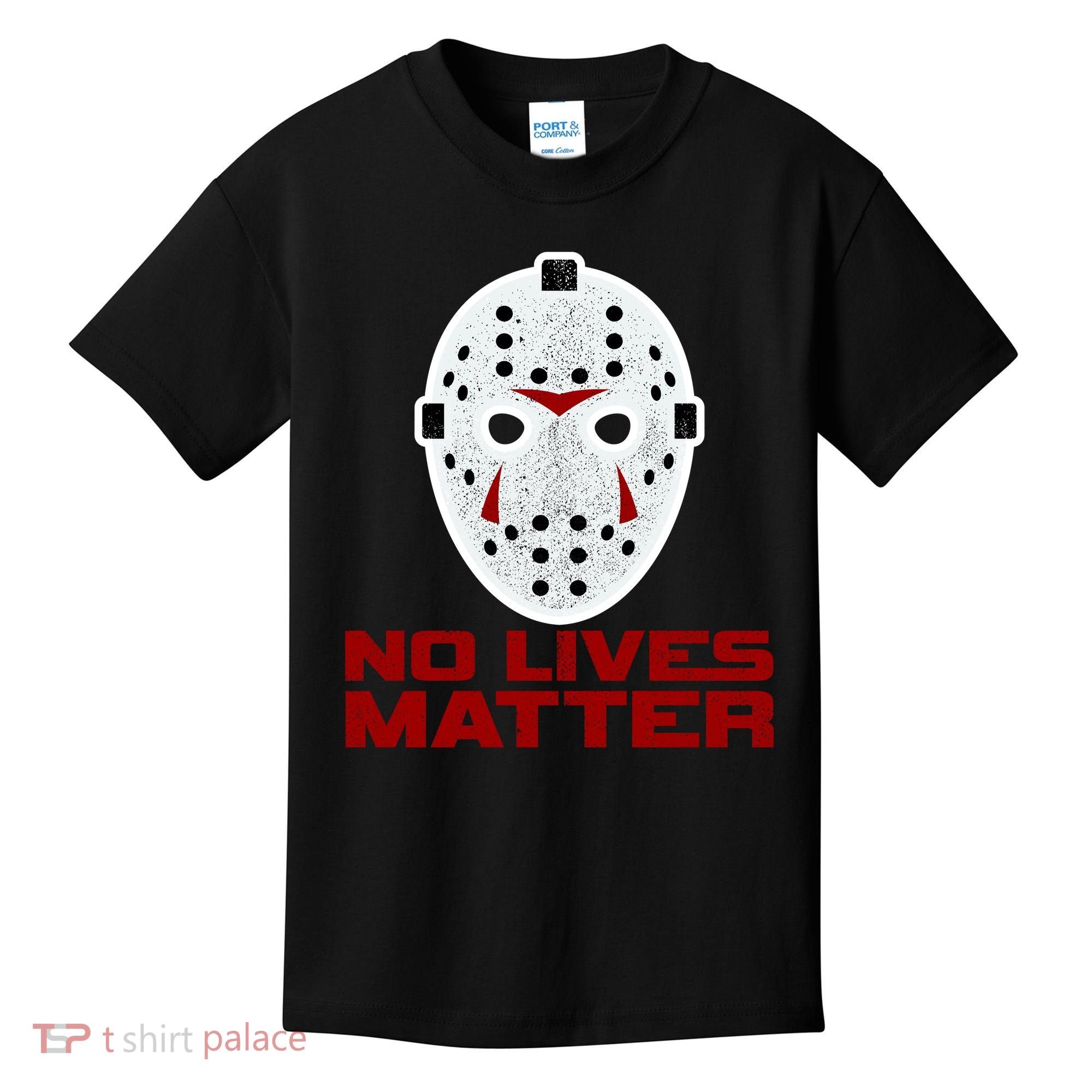 No Lives Matter Scary Halloween Mask Kids T-Shirt