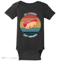No Losers Just Wieners Baby Bodysuit thumb 0