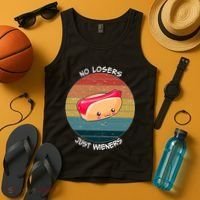 No Losers Just Wieners Tank Top thumb 4