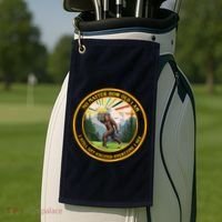 No Matter How Old I Am I Still Get Excited Every Time I See Bigfoot Golf Towel thumb 2
