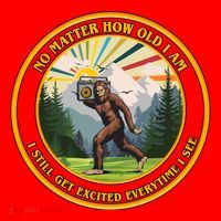 No Matter How Old I Am I Still Get Excited Every Time I See Bigfoot Santa Hat thumb 1
