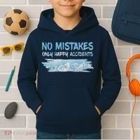 No Mistakes Only Happy Accidents Kids Hoodie thumb 2
