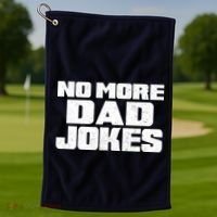 No More Dad Jokes Golf Towel thumb 1