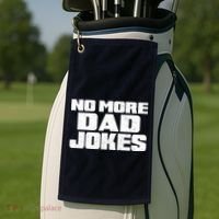 No More Dad Jokes Golf Towel thumb 2