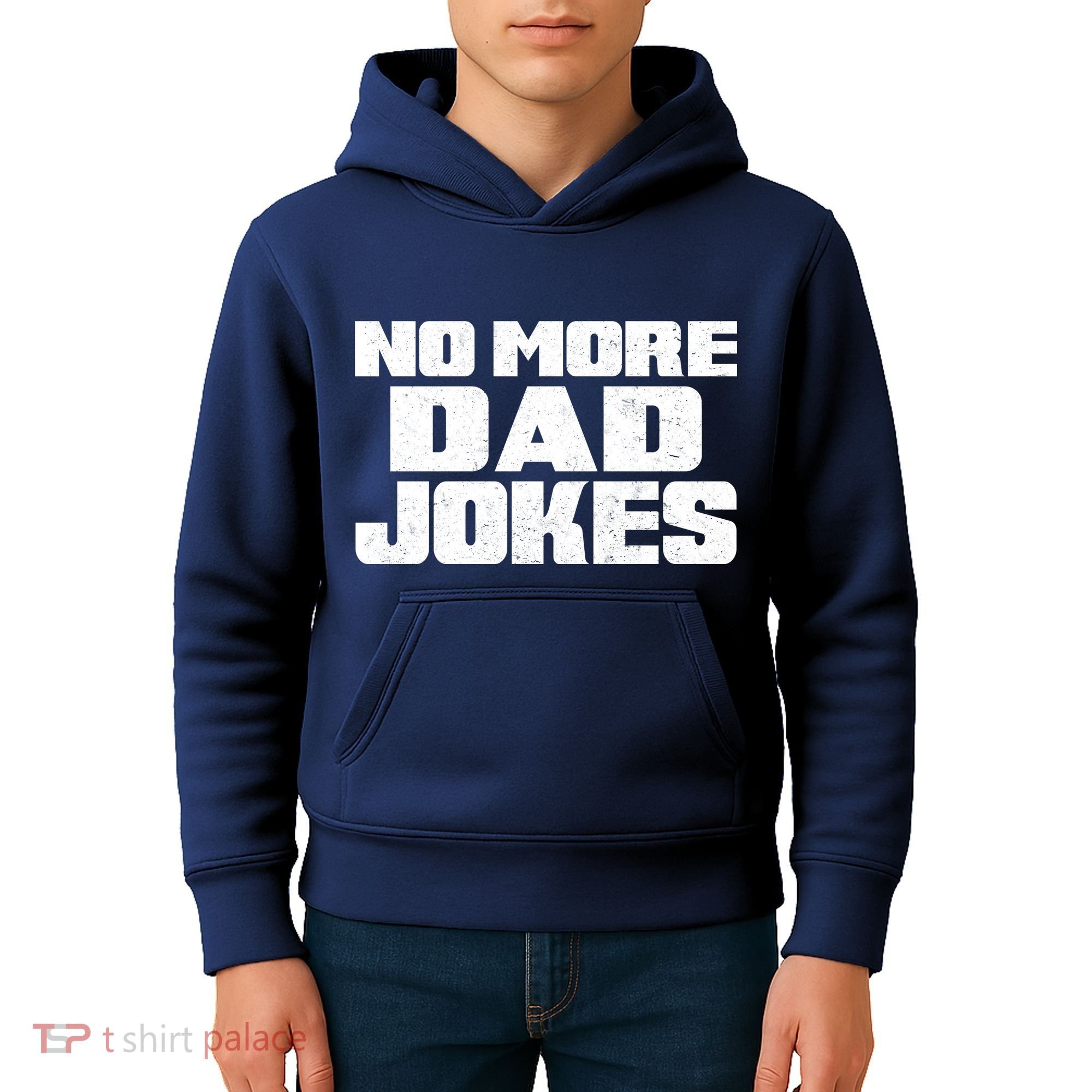 No More Dad Jokes Kids Hoodie