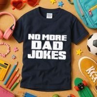 No More Dad Jokes Kids T-Shirt thumb 3
