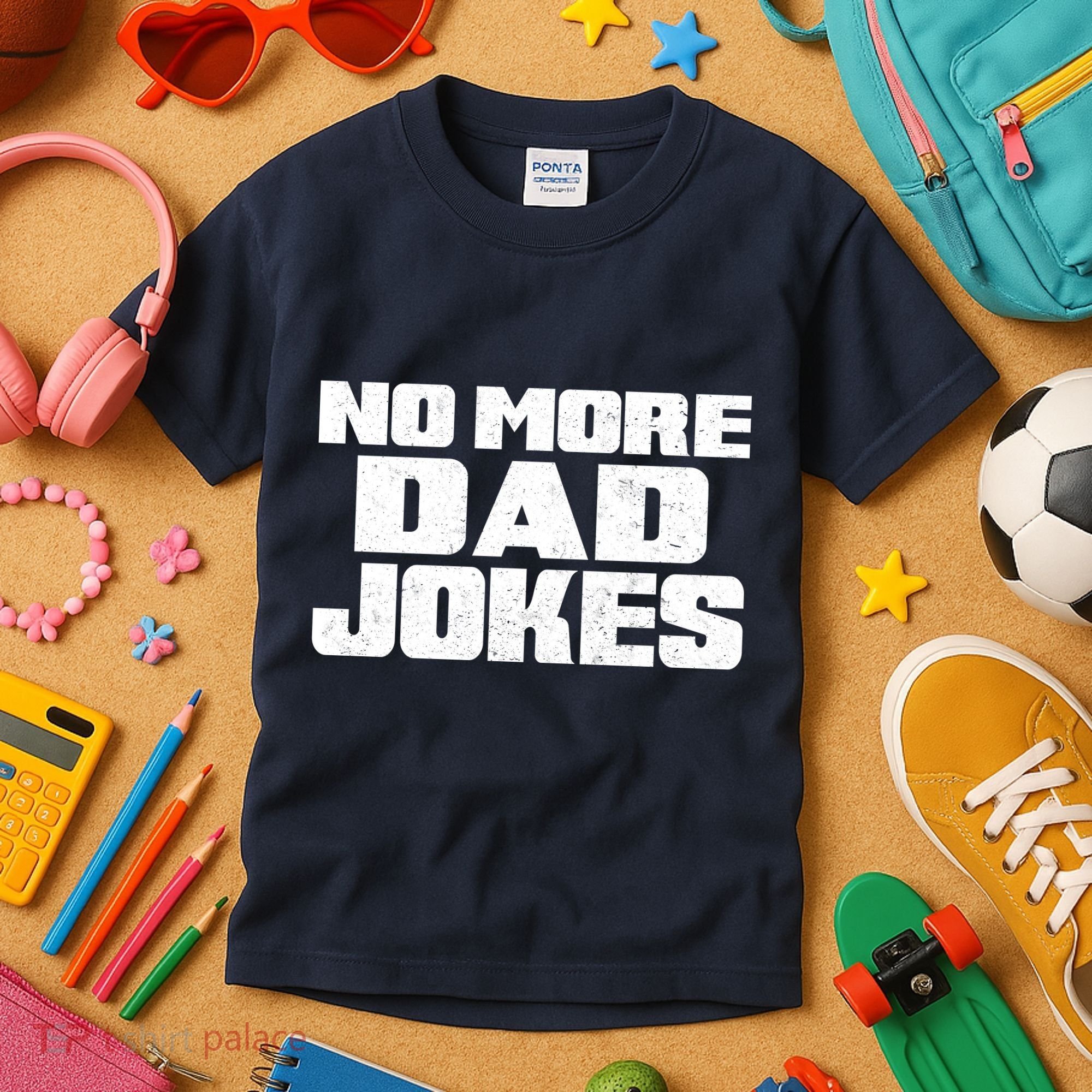 No More Dad Jokes Kids T-Shirt