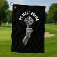 No More Drama Golf Towel thumb 1