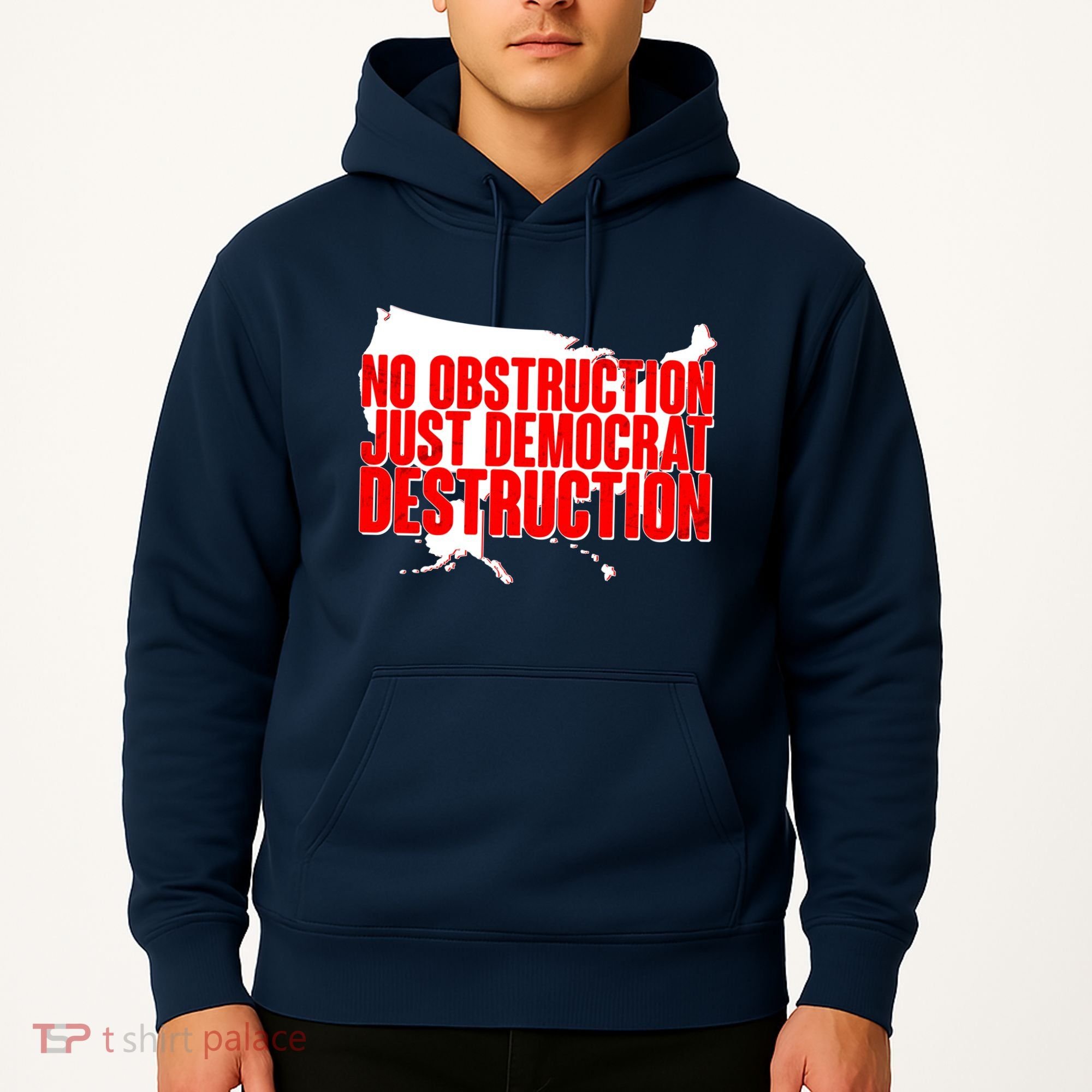 No Obstruction Just Democrat Destruction Hoodie
