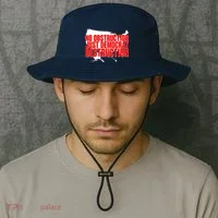 No Obstruction Just Democrat Destruction Bucket Hat thumb 2