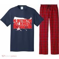 No Obstruction Just Democrat Destruction Pajama Set thumb 0