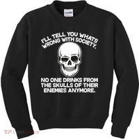 No One Drinks From The Skulls of Their Enemies Anymore Kids Sweatshirt thumb 0
