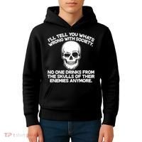 No One Drinks From The Skulls of Their Enemies Anymore Kids Hoodie thumb 4