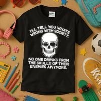 No One Drinks From The Skulls of Their Enemies Anymore Kids T-Shirt thumb 3