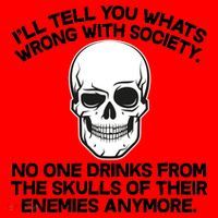 No One Drinks From The Skulls of Their Enemies Anymore Santa Hat thumb 1