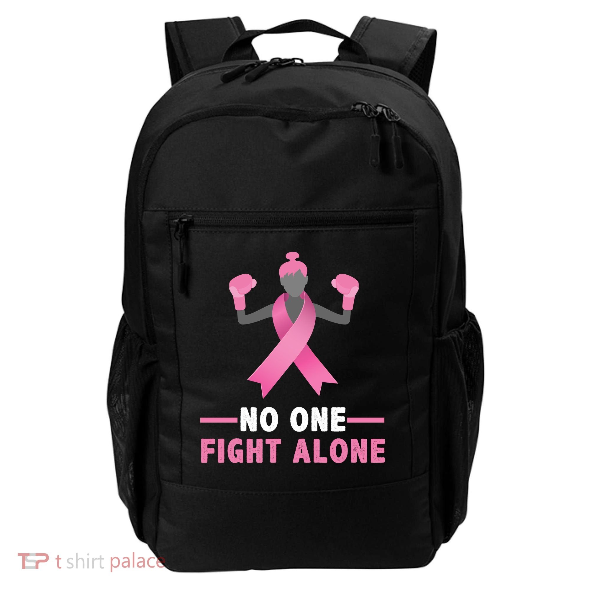 No One Fights  Alone Breast Cancer Backpack