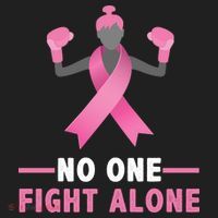 No One Fights  Alone Breast Cancer Beanie thumb 2