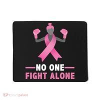 No One Fights  Alone Breast Cancer Mousepad thumb 0