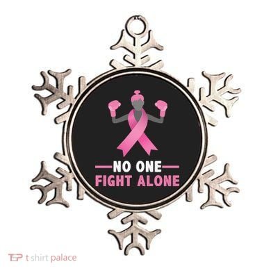 No One Fights  Alone Breast Cancer Ornament