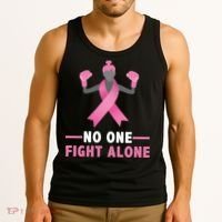 No One Fights  Alone Breast Cancer Tank Top thumb 3