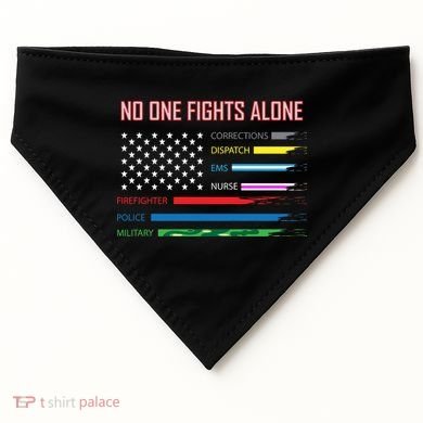 No One Fights Alone USA-Made Doggie Bandana