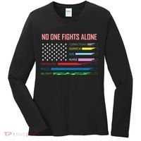 No One Fights Alone Women's Long Sleeve Shirt thumb 0