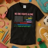 No One Fights Alone Kids T-Shirt thumb 3