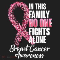 No One Fights Alone Breast Cancer Ribbon Women's Sweatshirt thumb 2