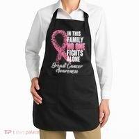 No One Fights Alone Breast Cancer Ribbon Apron thumb 2