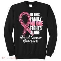 No One Fights Alone Breast Cancer Ribbon Sweatshirt thumb 0