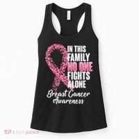 No One Fights Alone Breast Cancer Ribbon Women's Tank Top thumb 0