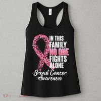 No One Fights Alone Breast Cancer Ribbon Women's Tank Top thumb 3
