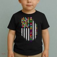 No One Fights Alone Cancer Awareness Ribbon Flag Toddler T-Shirt thumb 2
